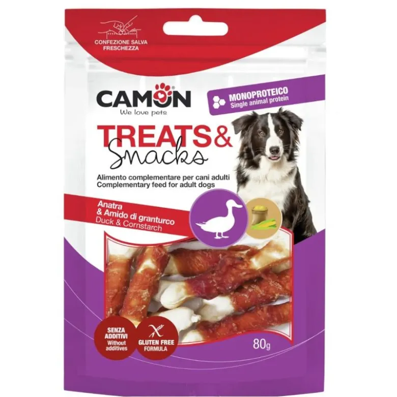 CAMON TREATS & SNACKS Ossicini masticaili con anatra