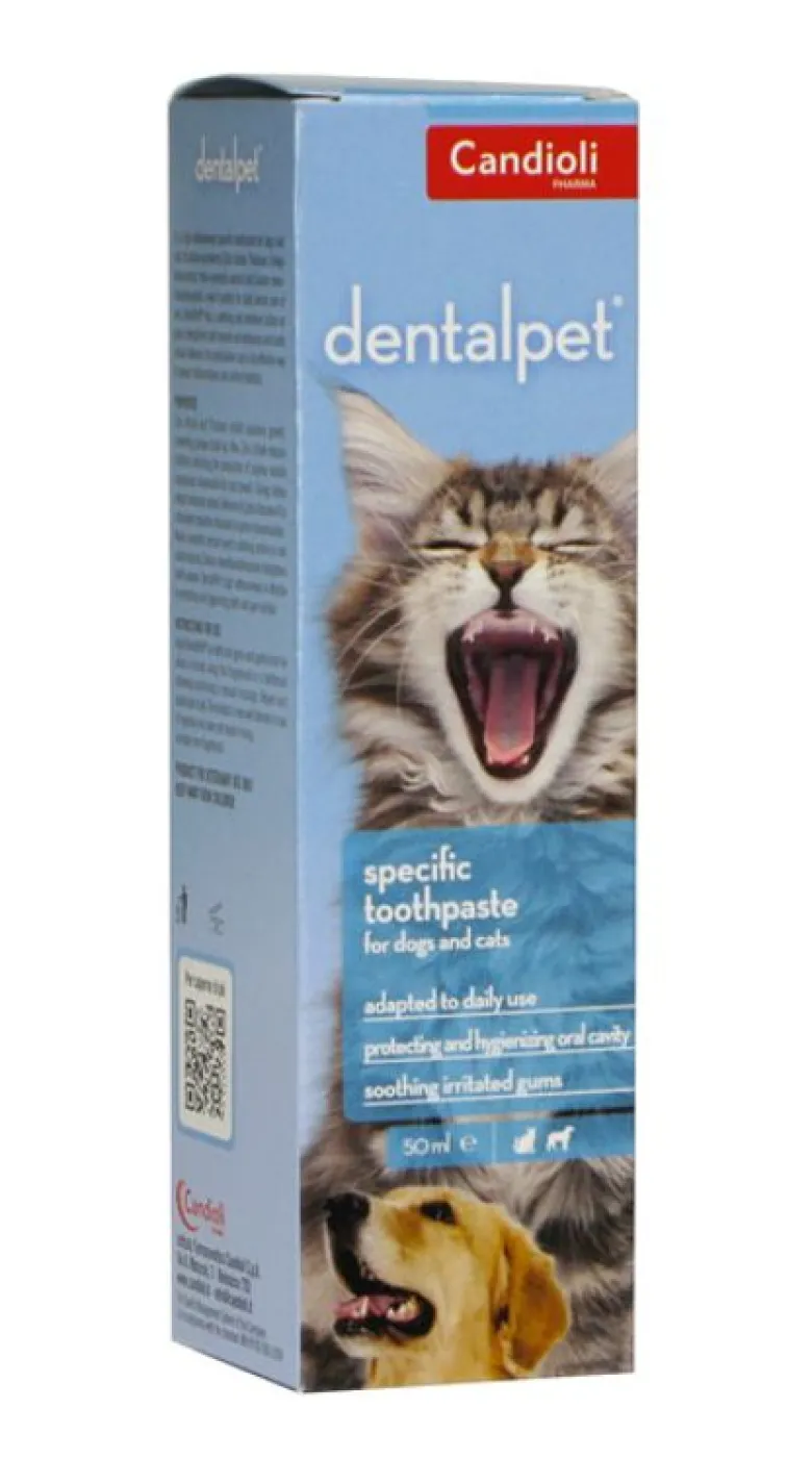 Candioli Dentalpet Dentifricio specifico per cani e gatti 50 ml