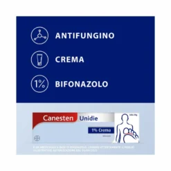 Canesten Unidie Crema Antimicotico Antifungino contro Funghi Micosi Piede d'Atleta Tubo 30g