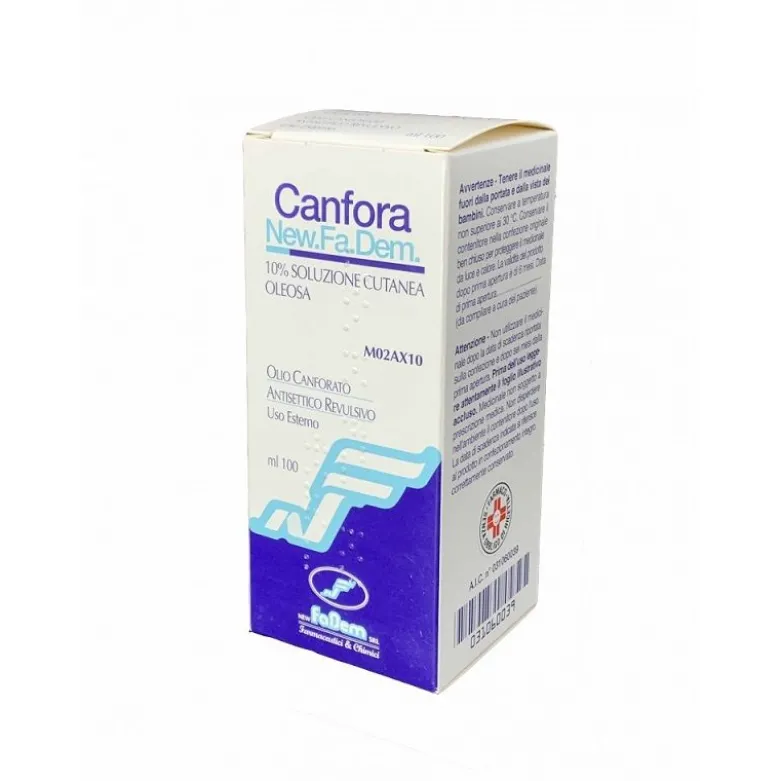 Canfora 10% Soluzione Cutanea Oleosa 100ml