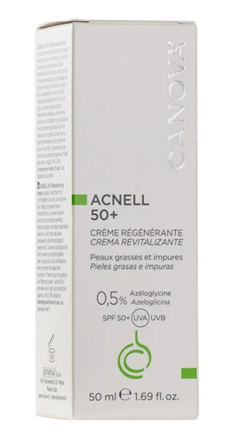 Canova Acnell 50+ Crema Gel 50ml - Protezione Solare Viso