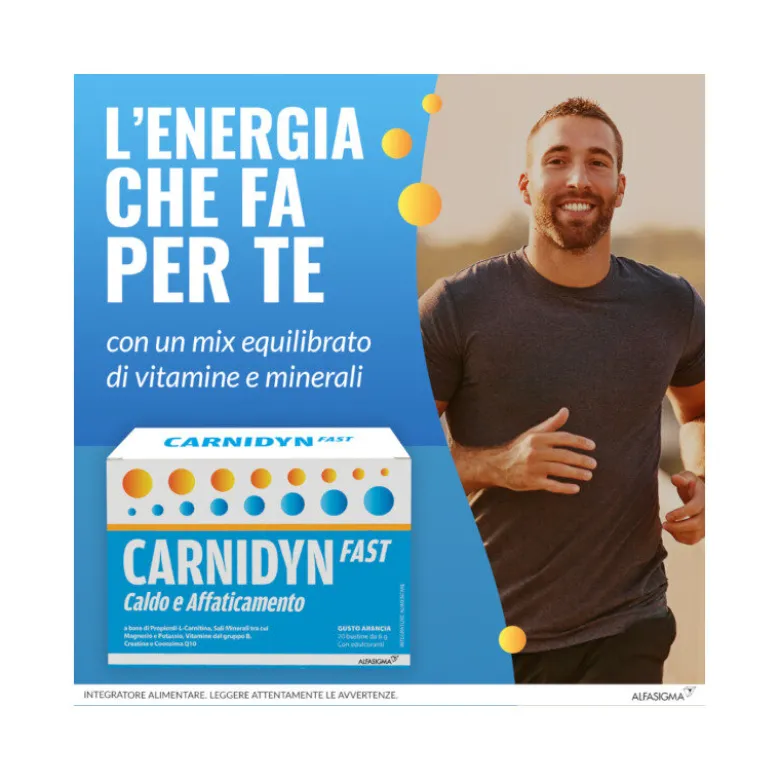 Carnidyn Fast per stanchezza fisica 20 bustine