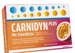 Carnidyn Plus 20 Bustine da 5,3 g Gusto Passion Fruit