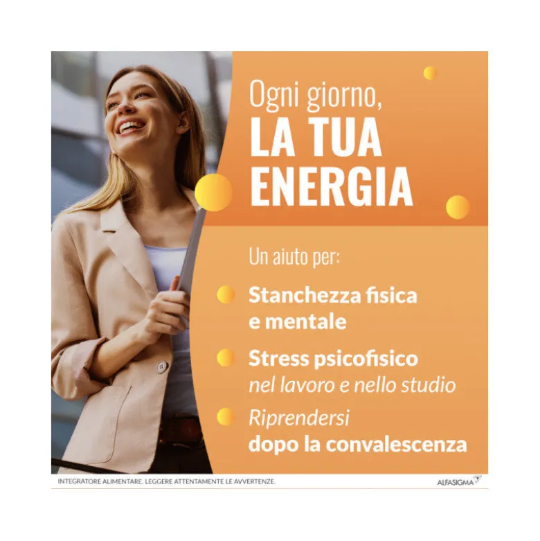 Carnidyn Plus per combattere stanchezza fisica e mentale gusto Arancia 20 bustine