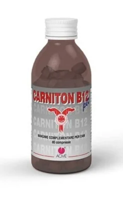 Carniton B12 Pet Mangime Complementare per cani e gatti 80 compresse