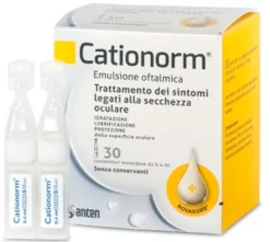 Cationorm Gocce 30 Flaconi Monodose 0,4ml Lubrificazione Oculare