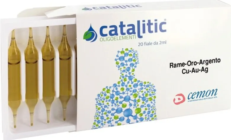 Cemon Catalitic Oligoelementi Rame Oro Argento 20 fiale da 2 ml
