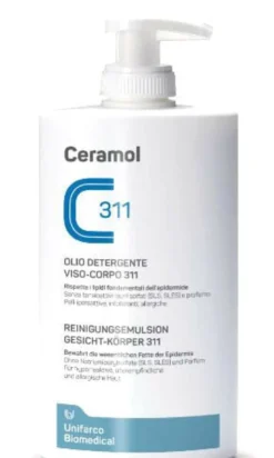 Ceramol 311 olio detergente viso e corpo 400ml