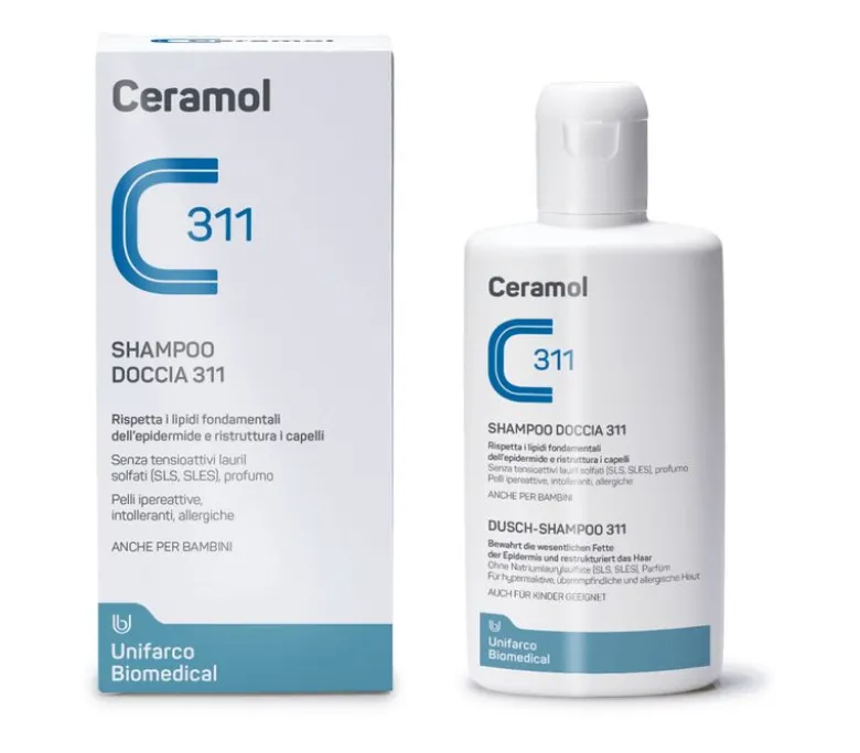 Ceramol Shampoo Doccia 200ml - Delicato per Pelle Sensibile