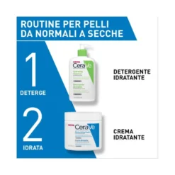 CeraVe Crema Corpo Idratante Pelle Molto Secca con Dispenser 454 g