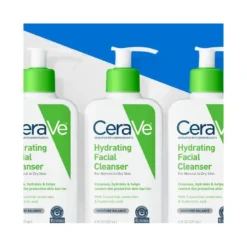 CeraVe Detergente Idratante Viso Pelle da Normale a Secca, con acido ialuronico e ceramidi 236ml