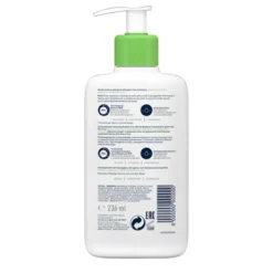 CeraVe Detergente Idratante Viso Pelle da Normale a Secca, con acido ialuronico e ceramidi 236ml