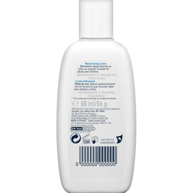 CeraVe Lozione Idratante Corpo Pelle da Normale a Secca 88 ml