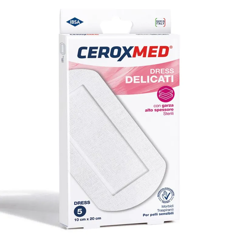 Ceroxmed Compresse Dress Cerotti Delicati 10x20cm 5 Pezzi