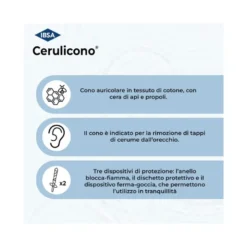 Cerulicono Per l'igiene Dell'Orecchio 2 Coni Auricolari