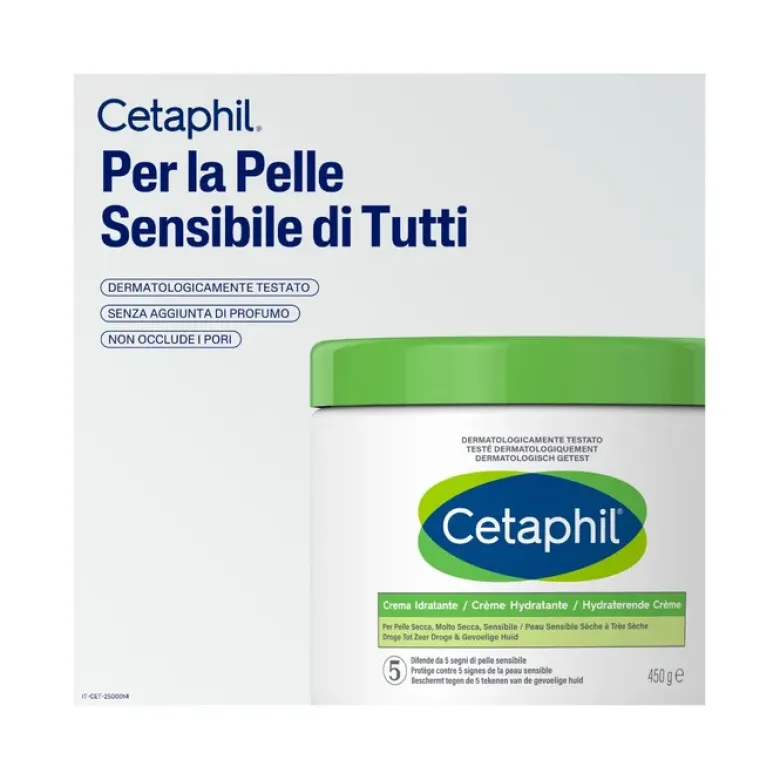 Cetaphil Crema Idratante Pelle Secca 450g Viso e Corpo