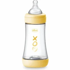 Chicco Biberon Neonato Perfect 5 Biberon Giallo Flusso Medio 240 ml 2Mesi+