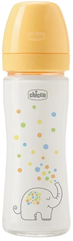 Chicco Biberon Perfect Glass Unisex Silicone da 240 ml