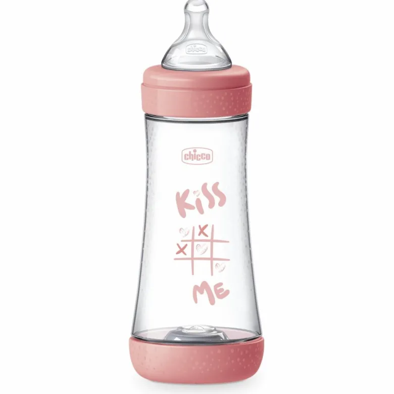 Chicco Biberon Perfect 5Rosa Flusso Veloce 300 ml 4M+