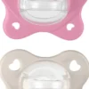 Chicco Dual Soft Succhietto Rosa 6-16 Mesi 2 Pezzi