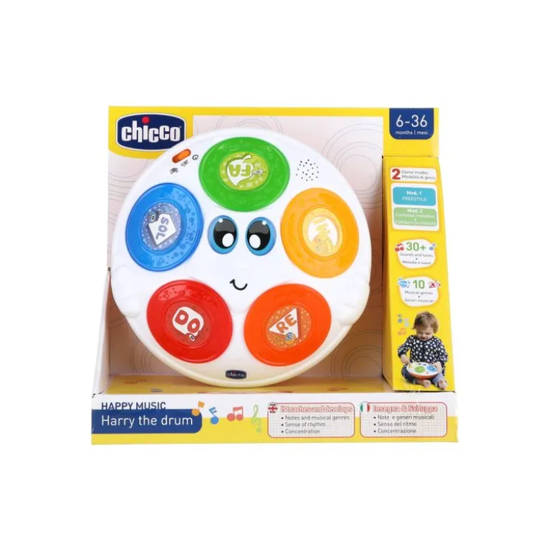 Chicco Gioco Donatello Il Tamburello Happy Music 6-36 Mesi