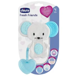 Chicco 3 in 1 L'amico dei dentini conmassaggiagengive morbido e fresco azzurro 4m+