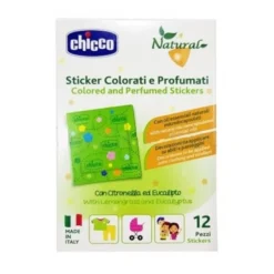 Chicco Natural Zanza Sticker Antizanzara Colorati E Profumati 12 Pezzi