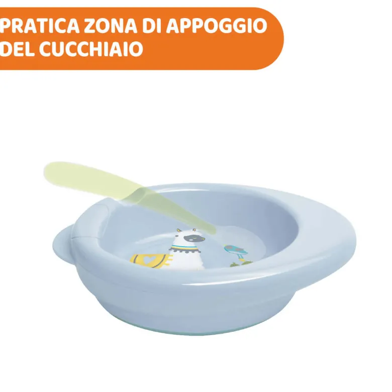 Chicco Piatto Warmy Colore Azzurro 6m+