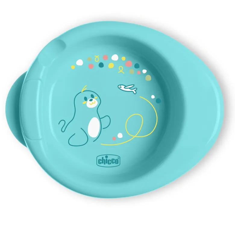 Chicco Piatto Warmy Colore Azzurro 6m+