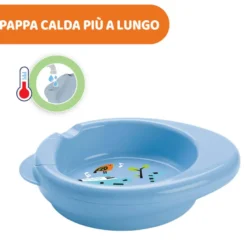 Chicco Piatto Warmy Colore Azzurro 6m+