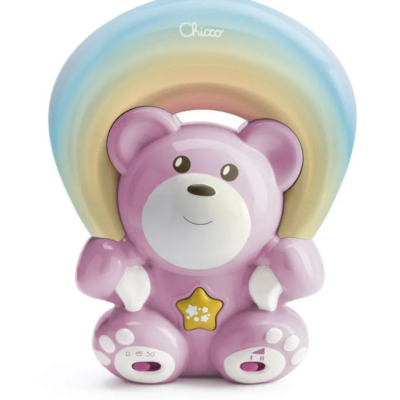Chicco Rainbow Bear Proiettore Arcobaleno elettronico colore rosa 0m+