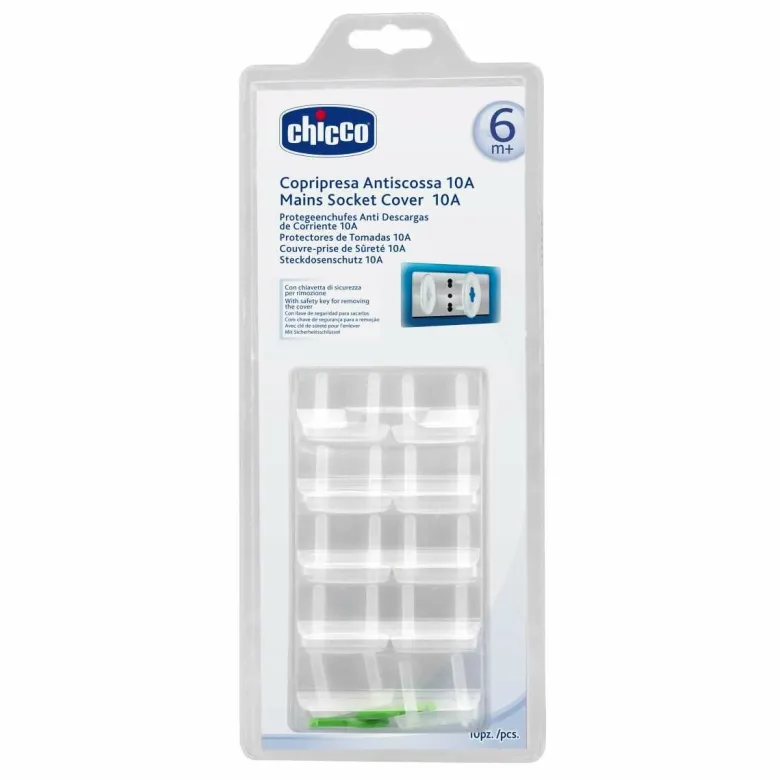 Chicco Safety Copripresa Antiscossa 10A 10 pezzi