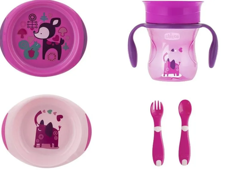 Chicco Set Pappa colore Rosa 12+ mesi