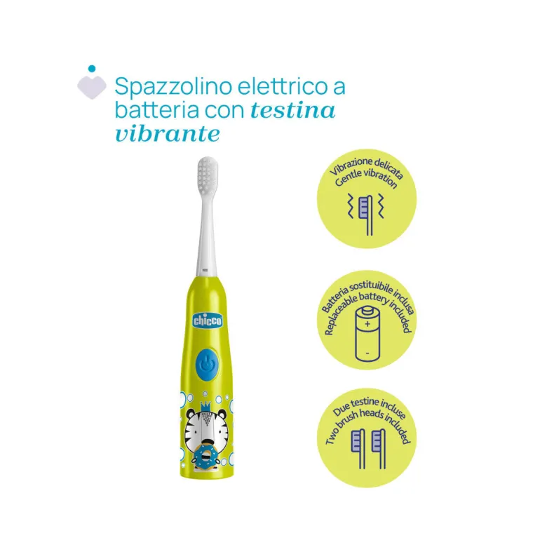 Chicco Spazzolino Elettrico Tigre 3+ Anni