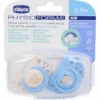 Chicco Succhietti PhysioForma Air Azzurro Silicone 2-6 Mesi 2 Pezzi