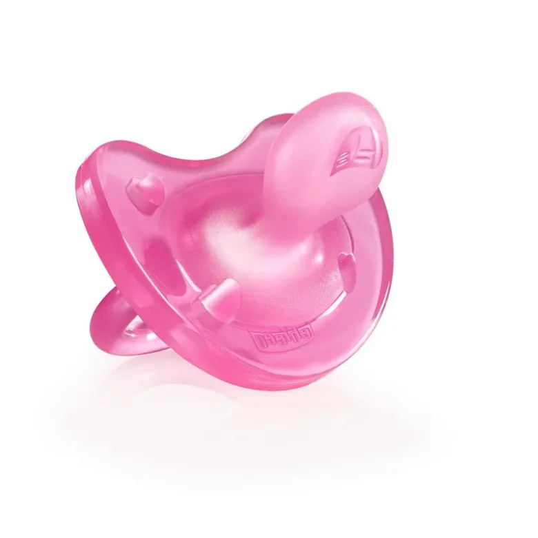 Chicco Succhietto Gommotto Physio 16 - 36 mesi silicone rosa bimba