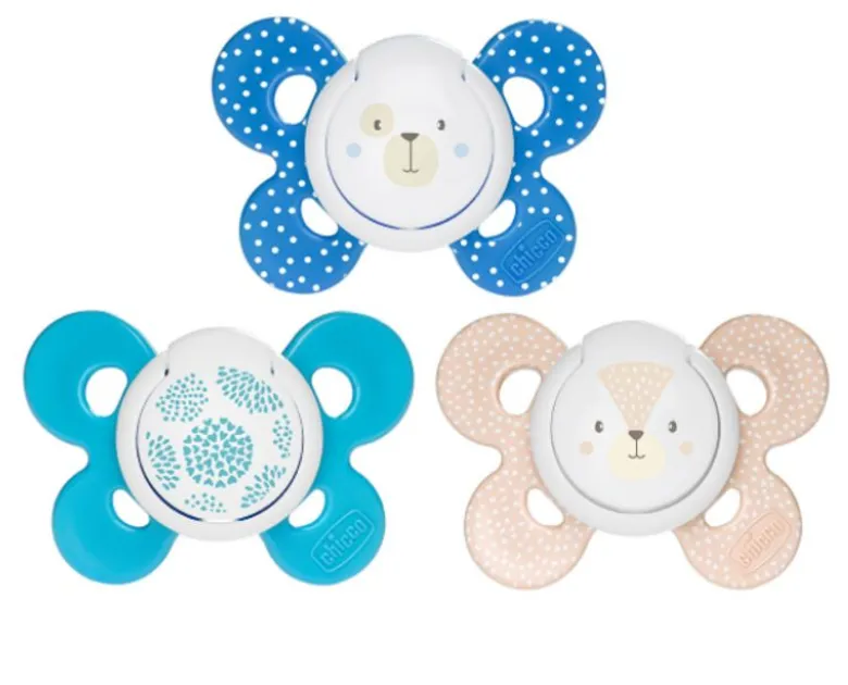 Chicco Succhietto Physio Comfort Boy Silicone 6-16Mesi 2 Pezzi