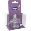 Chicco Tettarella Natural Feeling 6m+ Flusso Veloce 2 Pezzi