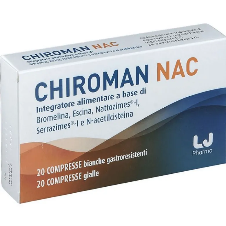 Chiroman Nac stati d'infertilità maschile - antiossidante 20 compresse + 20 compresse