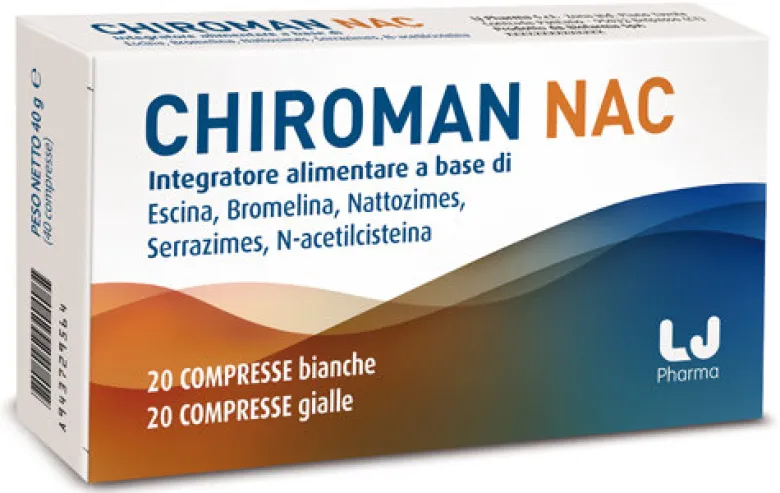 Chiroman Nac stati d'infertilità maschile - antiossidante 20 compresse + 20 compresse