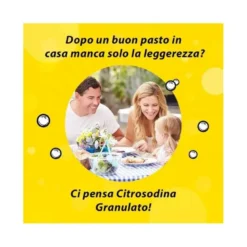Citrosodina Granulato Effervescente Digestivo contro Pesantezza di Stomaco al Limone 150g