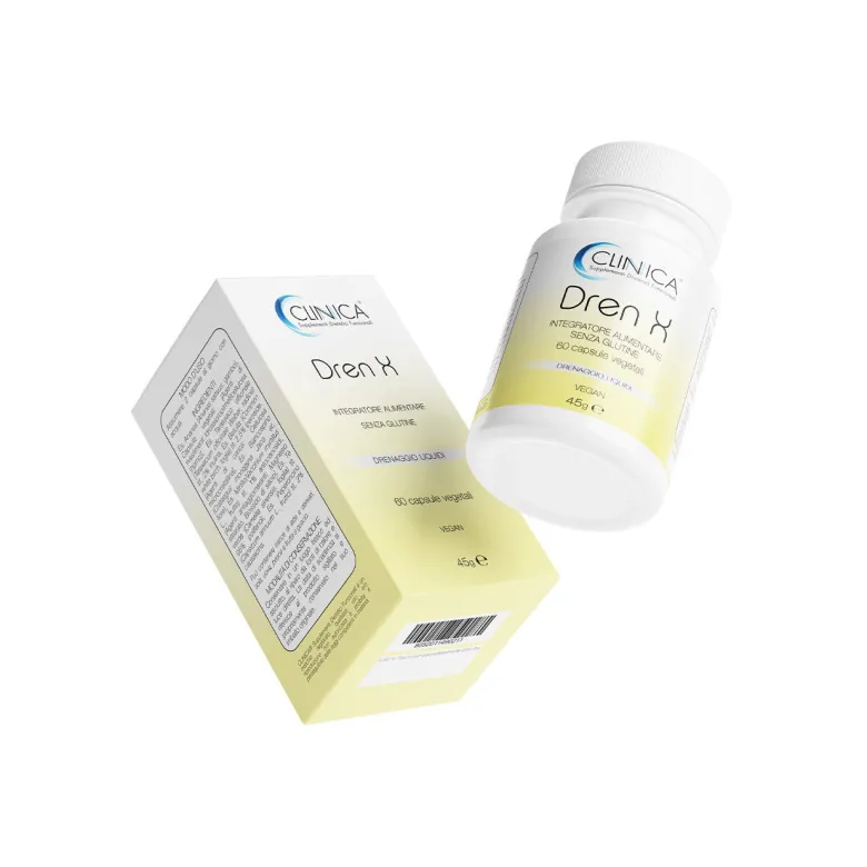 Clinica Dren X - drenante - 60 capsule vegetali = 1 mese di trattamento