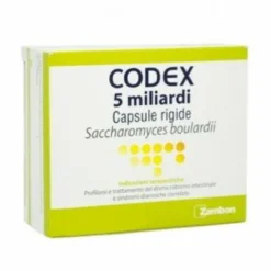 Codex 5 Miliardi Saccharomyces Boulardii capsule rigide 12 capsule
