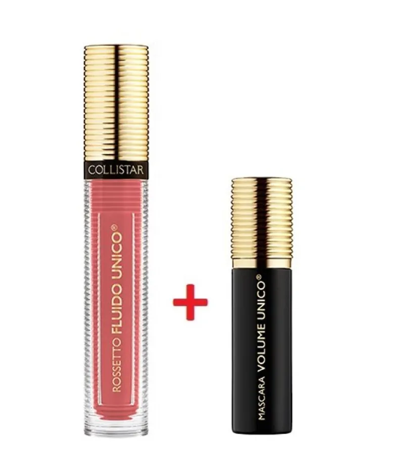 Collistar Rossetto Fluido Unico n.3 corallo rosa mat +IN REGALO Mascara Volume Unico