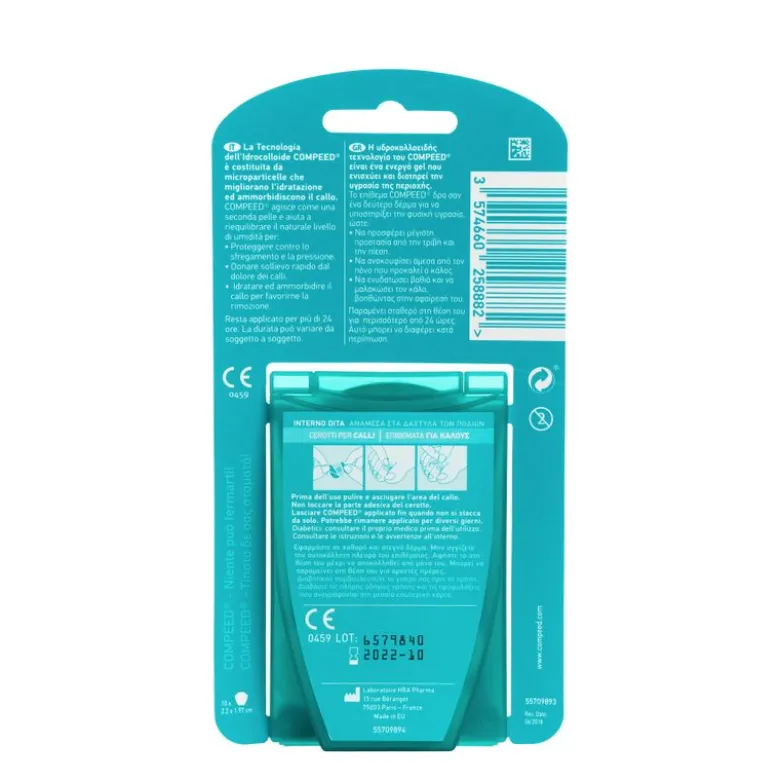 Compeed Cerotti per Calli interno dita 10 pezzi
