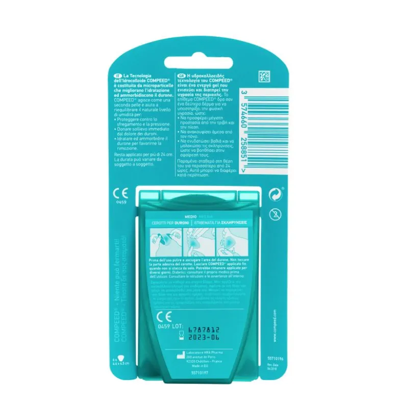 Compeed Cerotti Per Duroni taglia media 6 pezzi