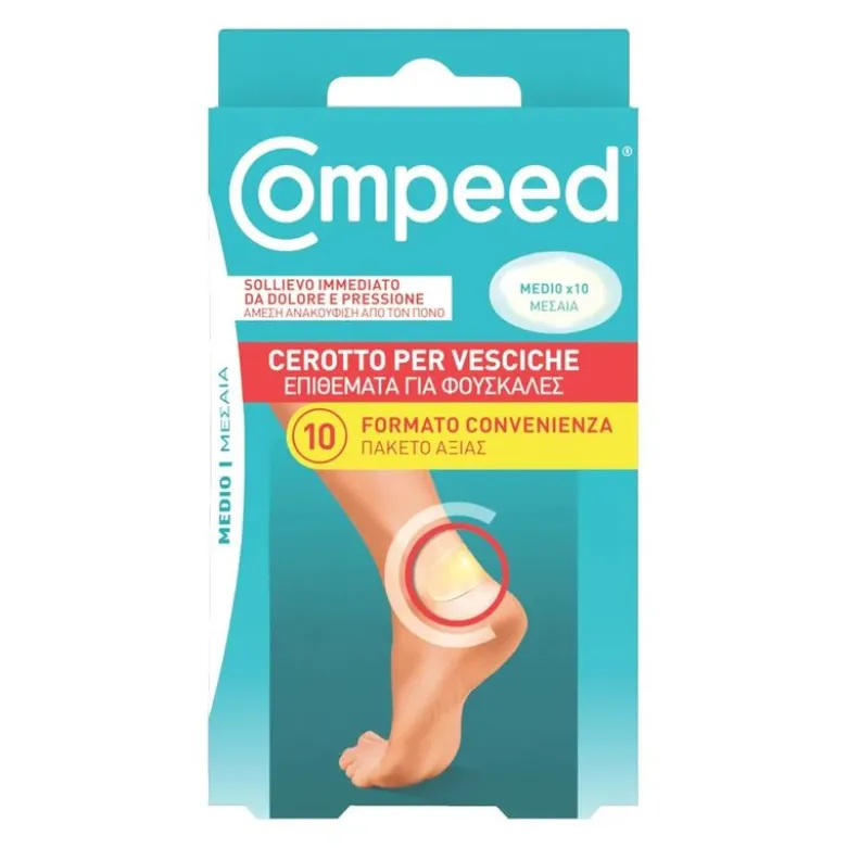 Compeed Cerotti Per Vesciche Medi 10 Pezzi Sollievo Immediato