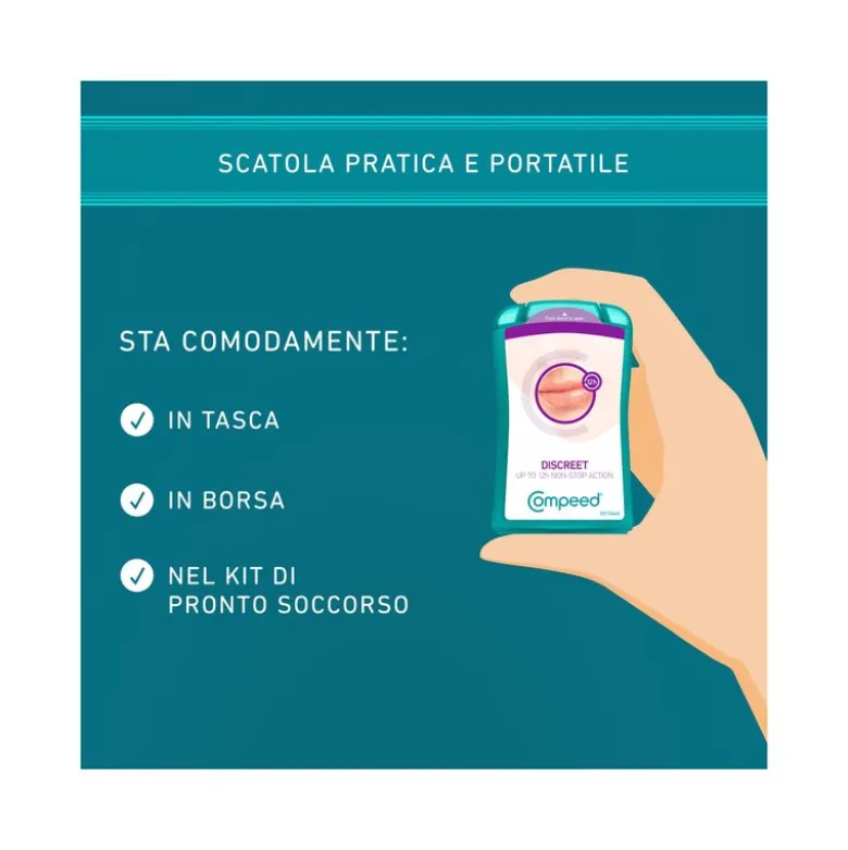 Compeed Herpes Labiale 15 Pezzi - Sollievo Immediato e Discreto