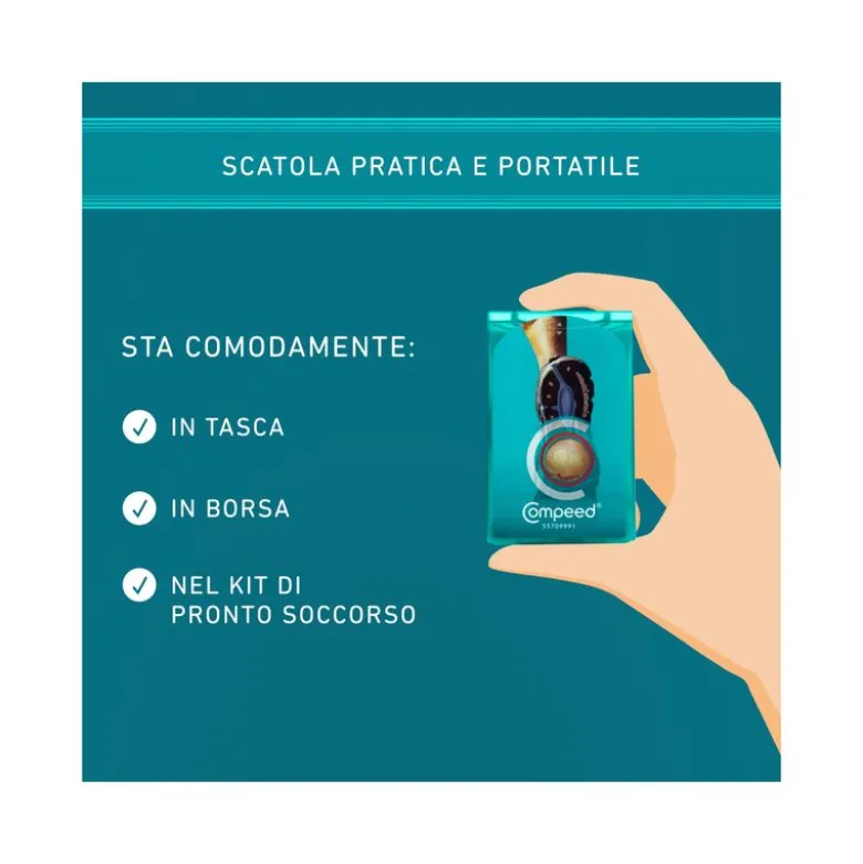 Compeed Sport cerotti per vesciche alla pianta del piede 5 pezzi