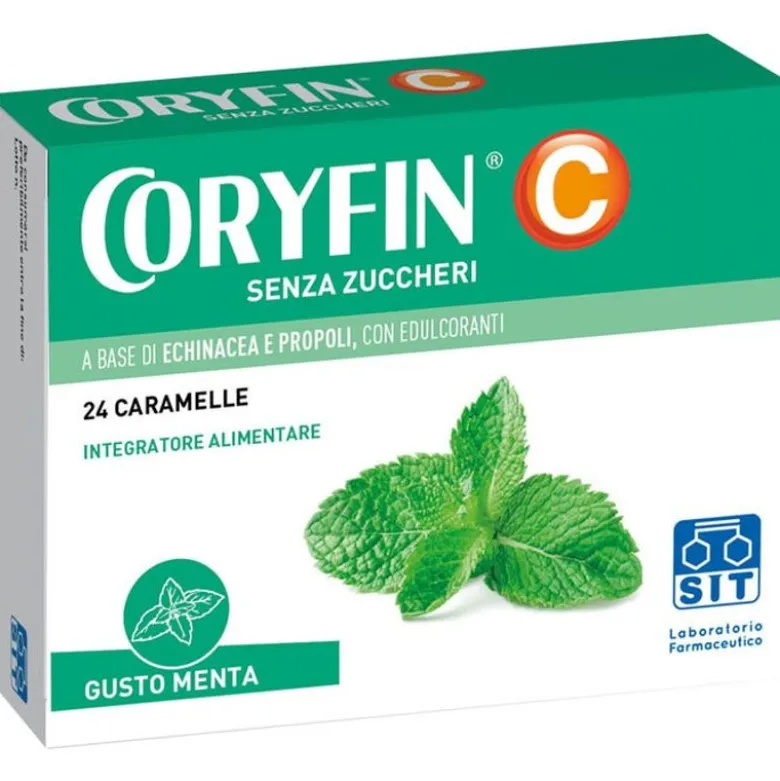 Coryfin C Senza Zucchero Mentolo 24 Caramelle
